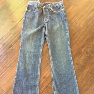 Vtg 90s J Crew Sz 2 Hipster Flare Jeans 9” Rise